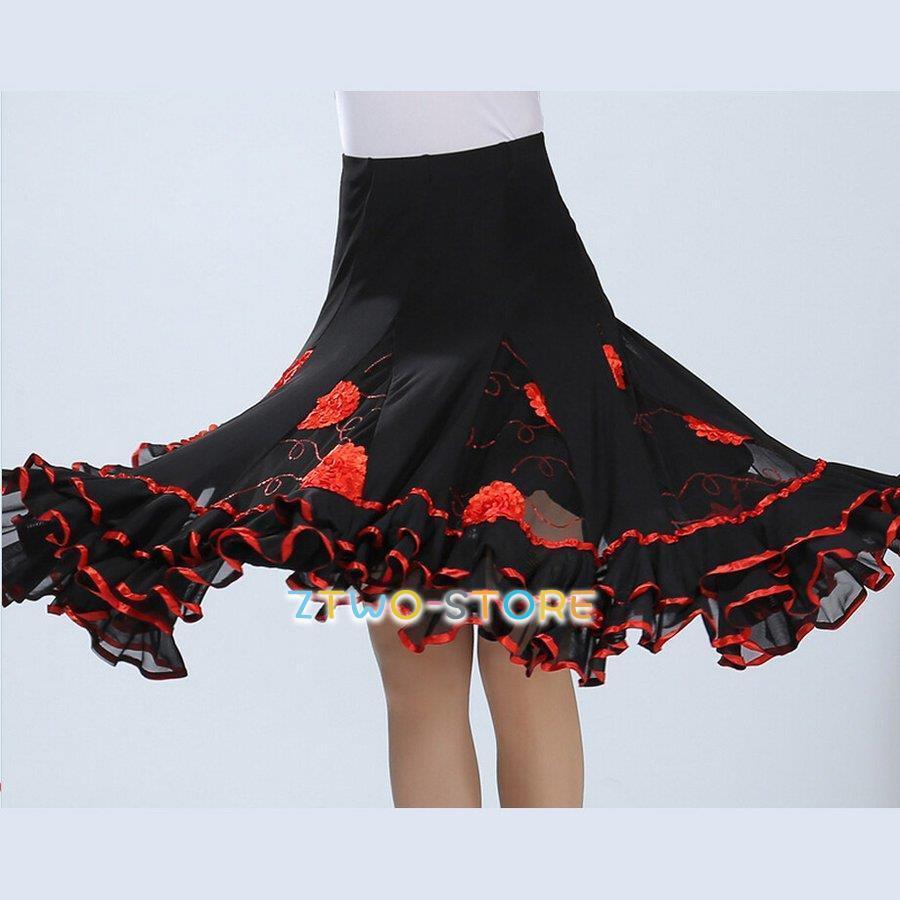 全7色 社交ダンス衣装 スカート ダンス衣装 ステージ衣装 練習着