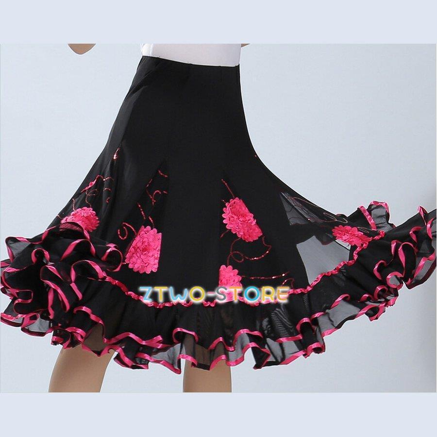 全7色 社交ダンス衣装 スカート ダンス衣装 ステージ衣装 練習着