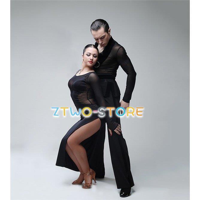 男性用 ダンス衣装 ラテン 上着 ダンスウェア Tシャツ トップス 練習着