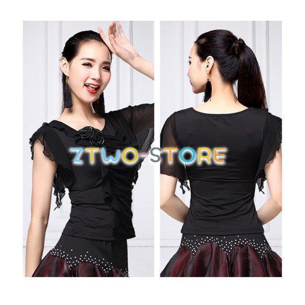 M~3XL】 社交ダンス トップス 上着 競技着 ラテンダンス レディース