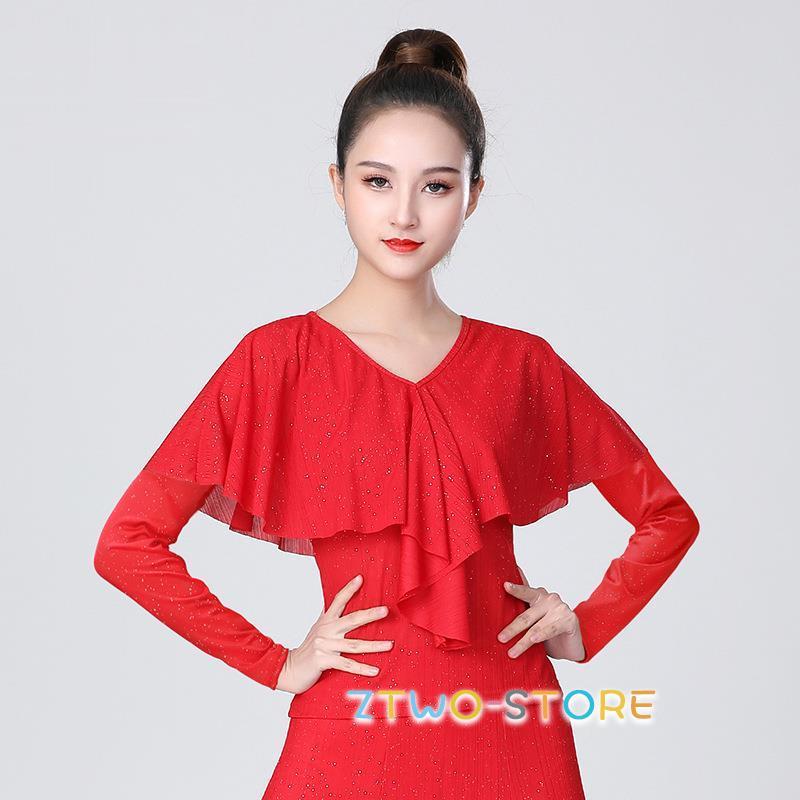 新品　社交ダンス　ドルマン　トップス　オレンジ　黒　ラテン　2962 新品 社交ダンス ドルマン トップス オレンジ 黒 ラテン 2962