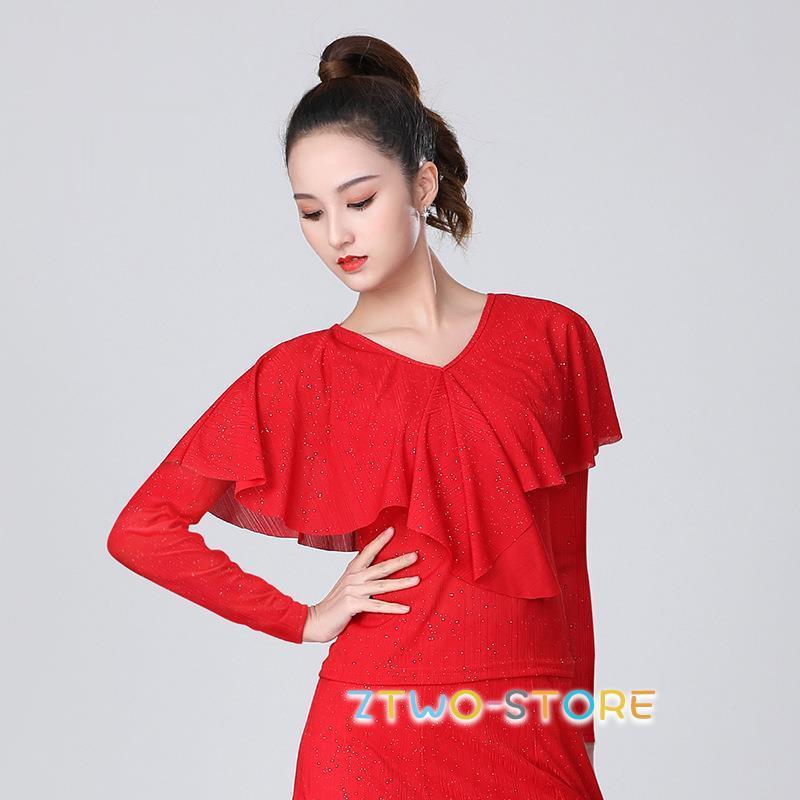 S~2XL】 社交ダンス トップス 女性 社交ダンス衣装 上着 競技着