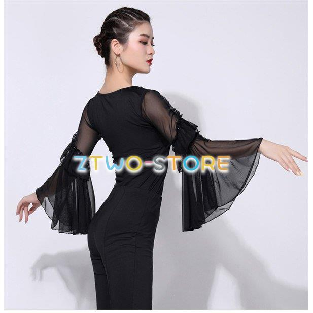 社交ダンス　スタンダード　ラテン　トップス トップス（単品） 女性 社交ダンス衣装 レース 上着 競技着 モダン