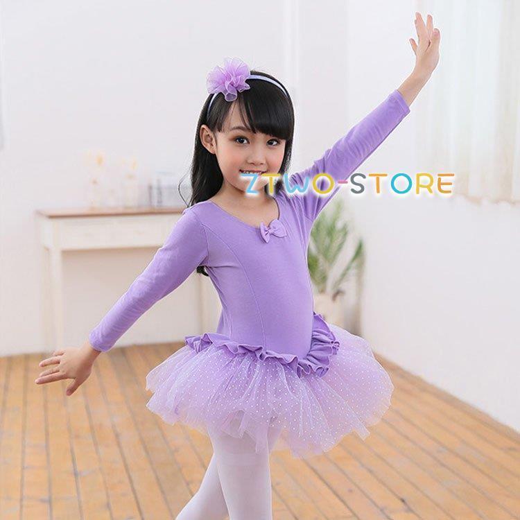 バレエ レオタード 長袖 レオタード子供 秋冬 ダンス衣装