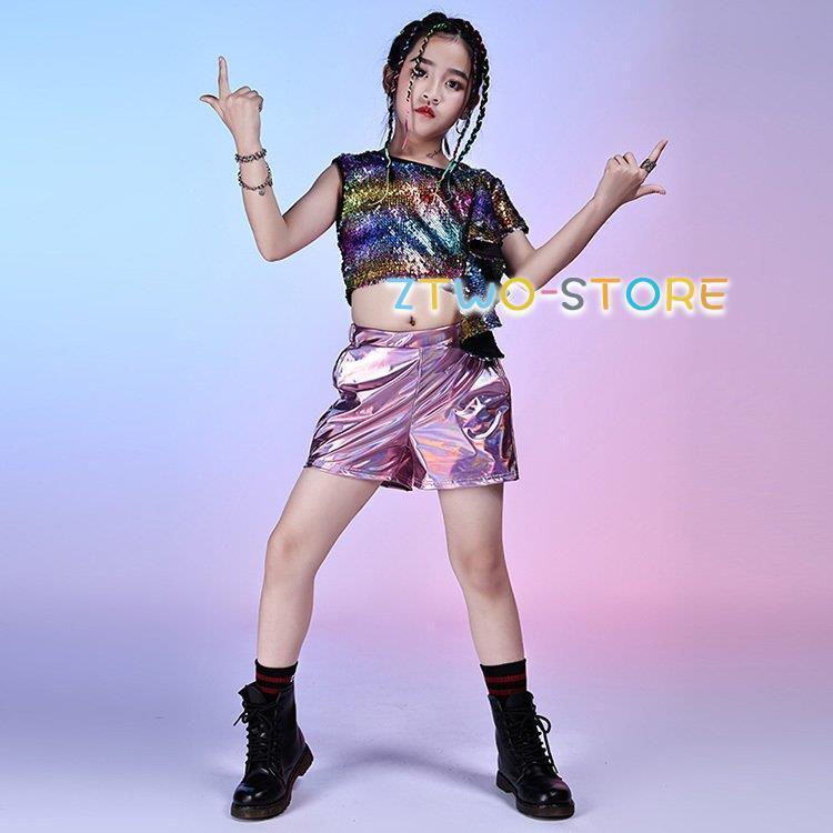 キッズ ダンス衣装 スパンコール トップス キラキラ 韓国 ヒップホップ セットアップ HIPHOP キッズ ショートパンツ かっこいい 発表会 単品販売 :ztwo0125-wdf464:Z2ストア - 通販 - Yahoo!ショッピング キッズ ダンス衣装 スパンコール トップス キラキラ 韓国 ヒップホップ セットアップ HIPHOP キッズ ショートパンツ かっこいい 発表会 単品販売 :ztwo0125-wdf464:Z2ストア - 通販 - Yahoo!ショッピング