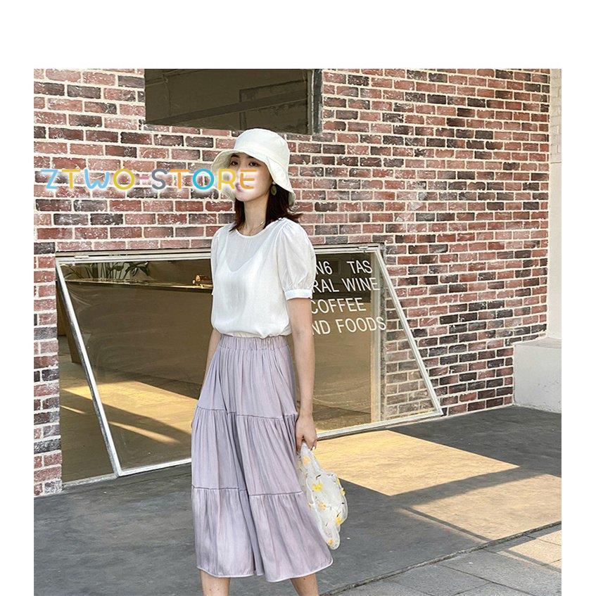 スカート デニム ホワイト ボトムス スウェット ロングスカート マキシスカート スカート ウエスト レディース マキシ丈スカートskirt  体型カバー 定番｜ztwo-store｜19