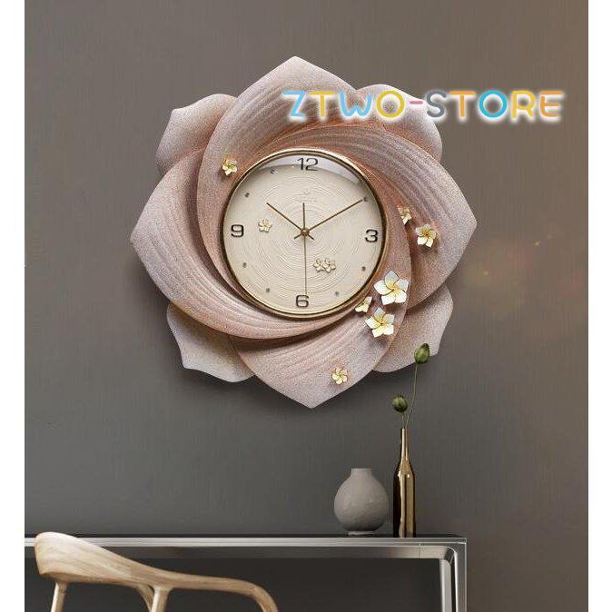 可愛い 新居 花型 ピンク 祝い 壁掛け時計 陶 引越し プレゼント 北欧