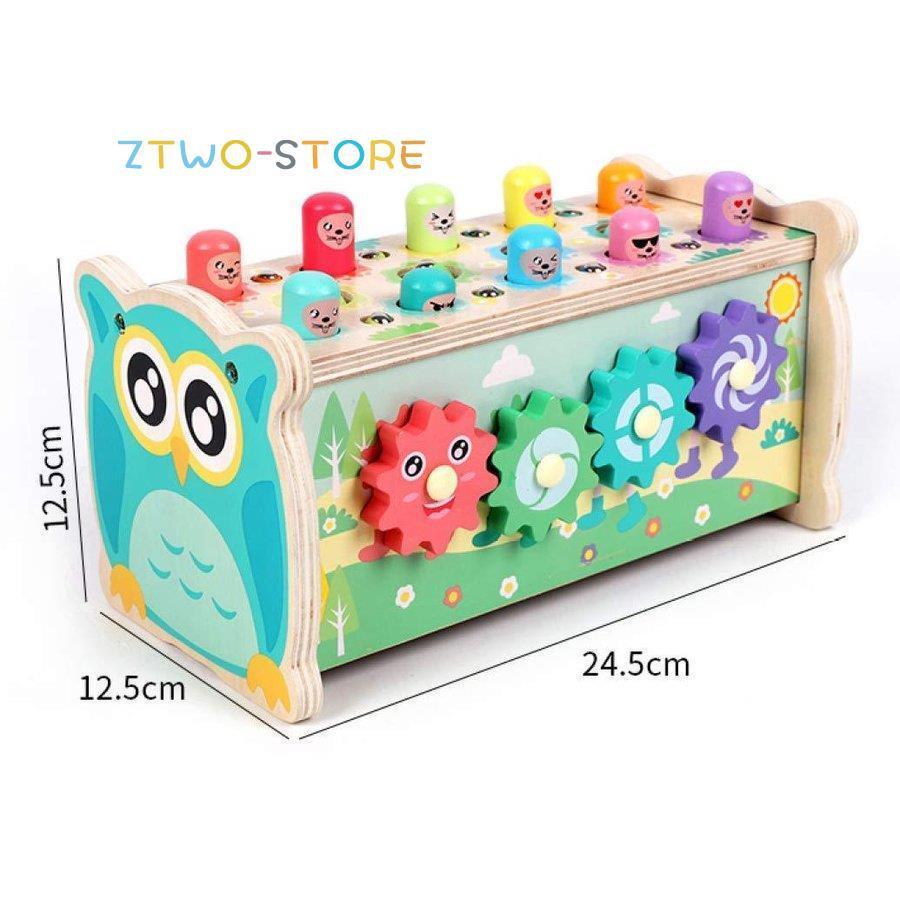 知育玩具 木製 積み木 磁石 釣り 幼児槌で打つネズミ 打楽器 赤ちゃん
