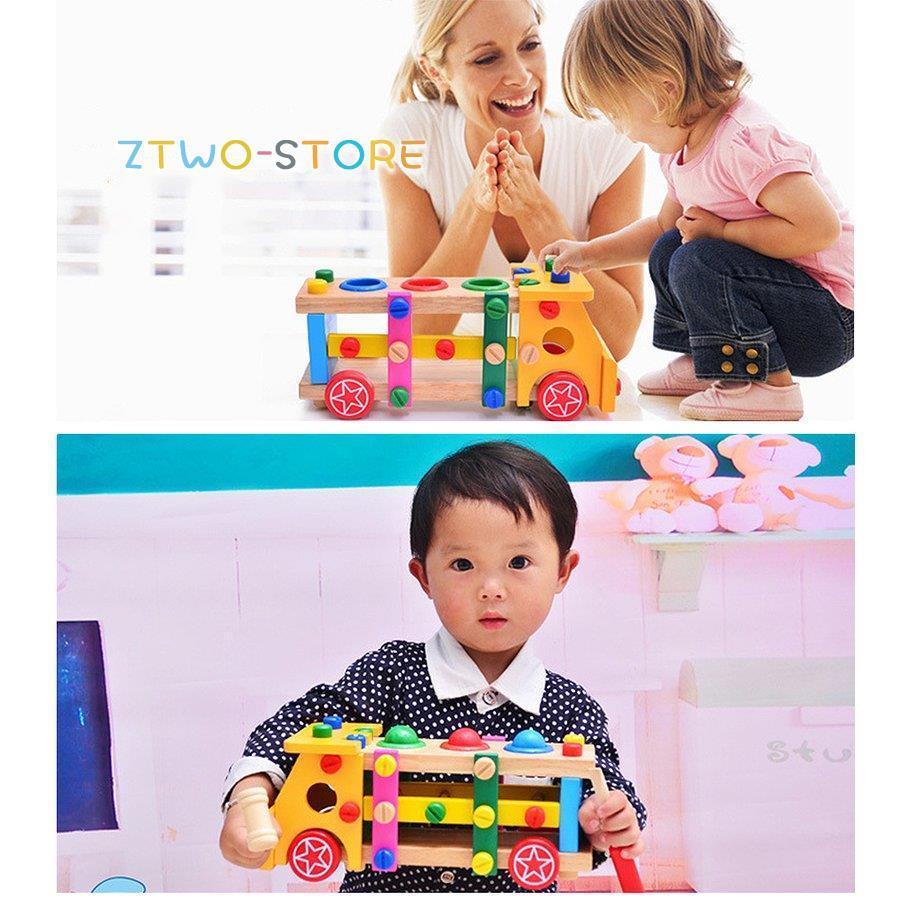 木製 車 おもちゃ 組み立ておもちゃ 大工さん セット 51点 ネジ