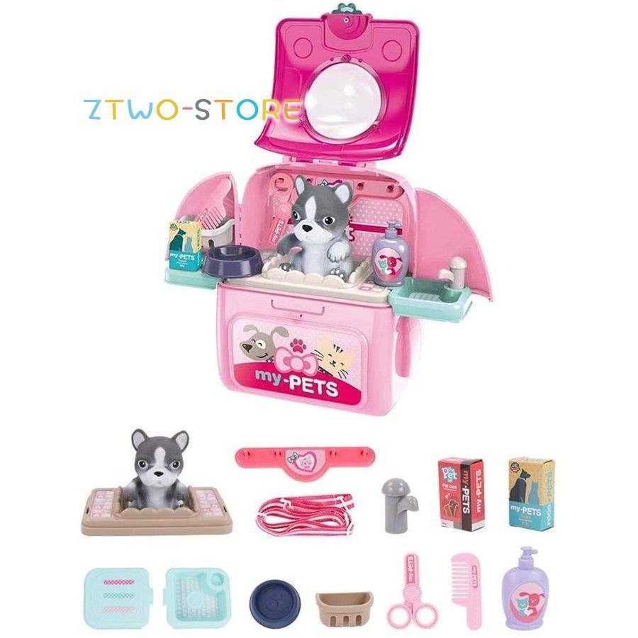 ペットケアプレイセット おもちゃ 子犬 犬 幼児 子供用 Amazon.co.jp: TEUVO ペットケアプレイセット ロボット犬