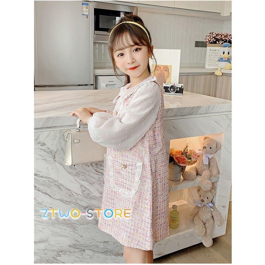 ワンピース フォーマル  発表会 日常服 ドレス 長袖入学式 子供 ドレス 女の子 韓国風 レイヤード風 ジュニア キッズ 卒園式 ドレス ピアノ 発表会 レース | ブランド登録なし | 13