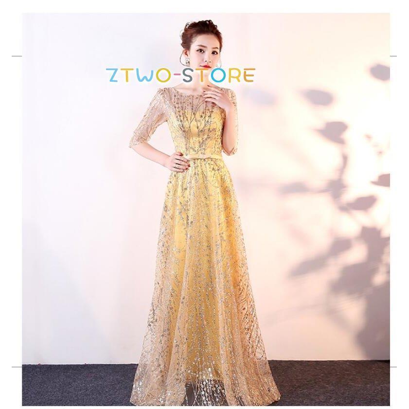 上品 カラードレス ウエディングドレス ロングドレス パーティードレス 10代 20代 30代40代 ワンピース お呼ばれ 食事会 二次会 披露宴 卒業式 成人式 | ブランド登録なし | 04