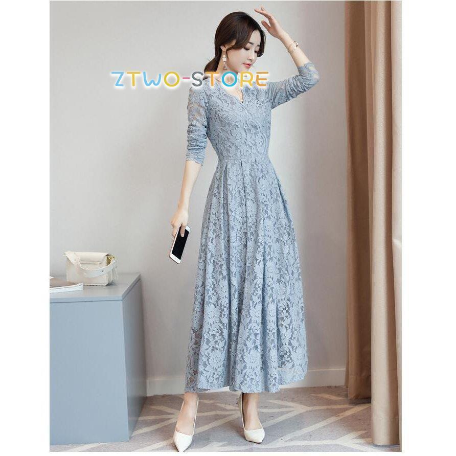 パーティードレス 結婚式 ワンピース マキシ丈ワンピース 結婚式 40代 フォーマルドレス レースワンピース 発表会 お食事会 同窓会 女子会 上品 おしゃれ 着痩せ Ztwo0216 Lyq67 Z2ストア 通販 Yahoo ショッピング