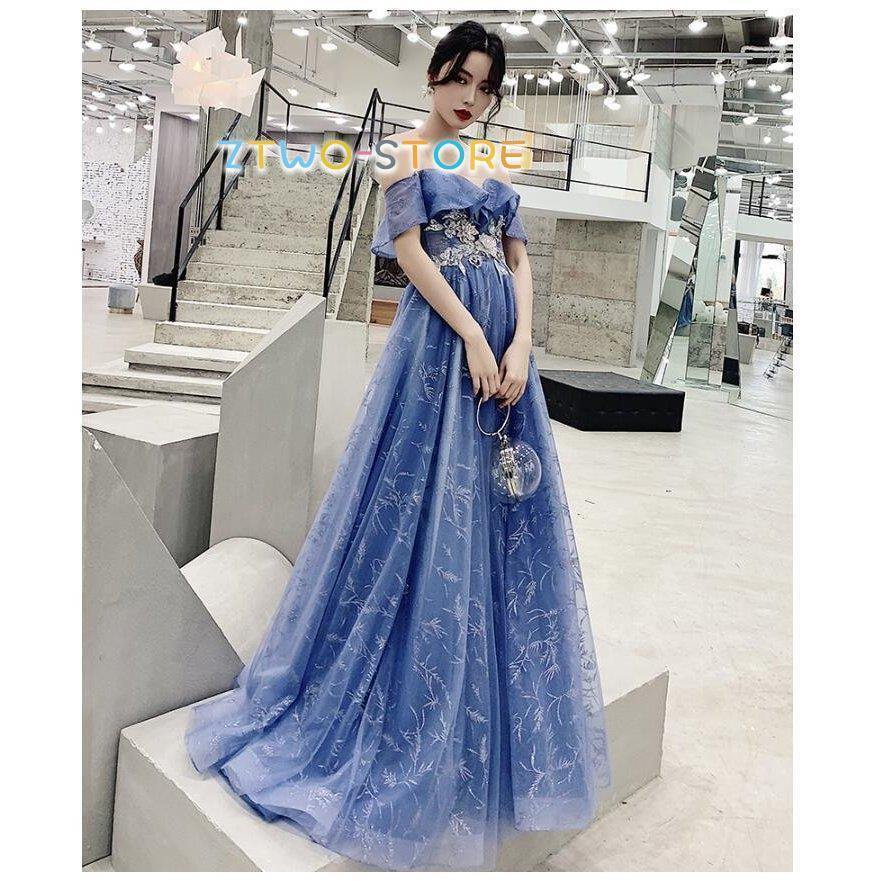 ロング丈ドレス パーティードレス ウエディングドレス 高級 結婚式