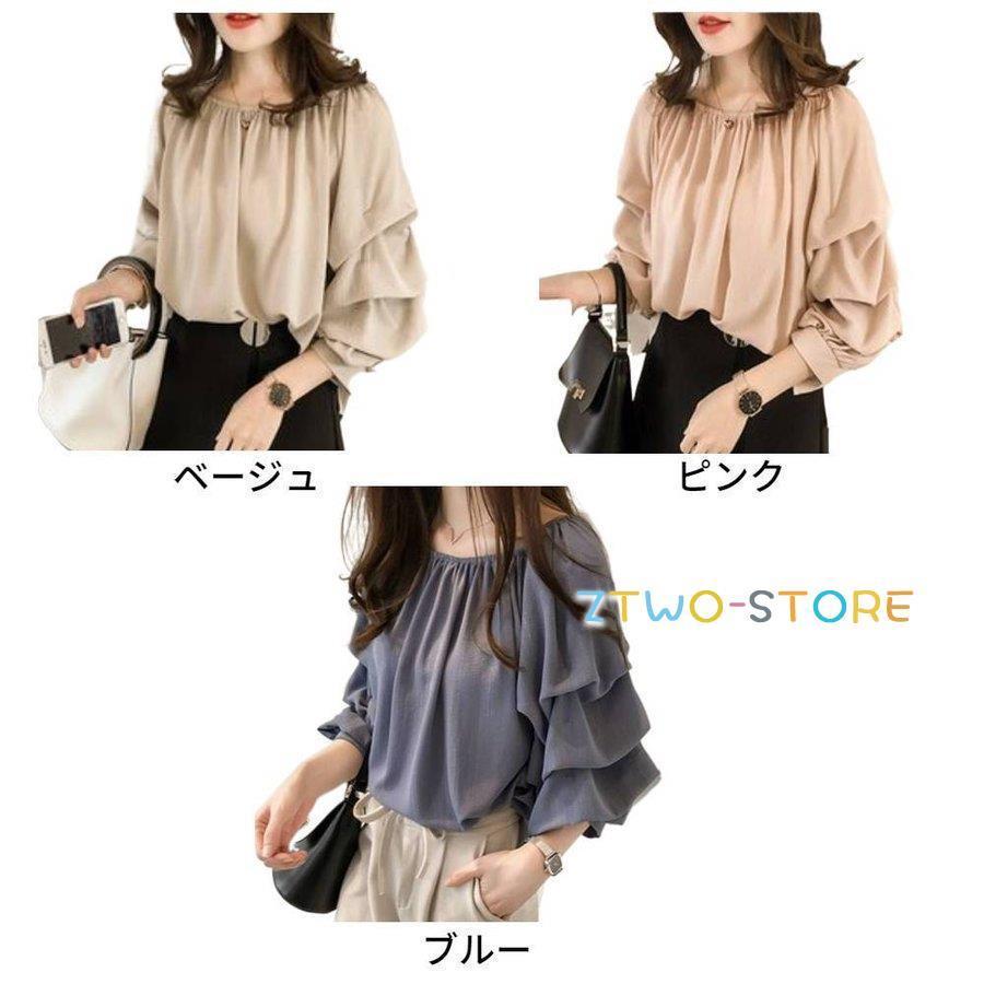 シフォン ブラウス レディース シフォンブラウス 長袖 七分袖 ぽ シフォン ブラウス レディース シフォンブラウス 長袖 七分袖 ぽ