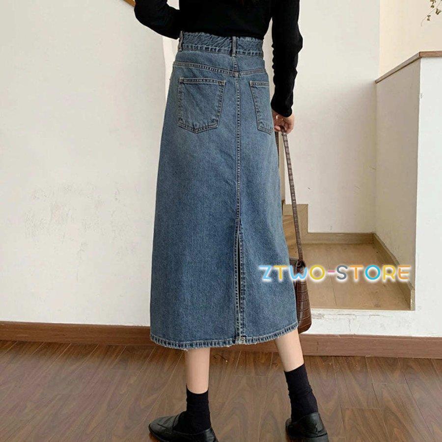 1位 選べる2丈 4色展開 Lサイズ Mサイズ Sサイズ おしゃれ かわいい きれいめ ひざ丈 カジュアル コーデ スカート スリット タイト タイト スカート デニム ポケット ミモレ ミモレ丈 レディース ロング ロングスカート ロング丈 冬 可愛い 夏 大人 春 秋 美脚 膝丈