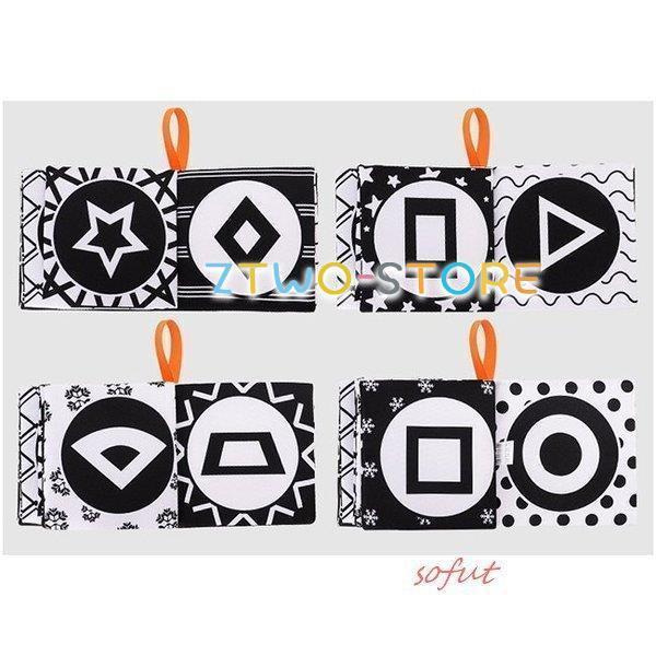 白黒 10ページ 赤ちゃん 布絵本 仕掛け ファーストブック ベビー 知育