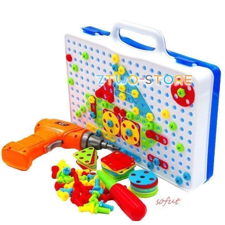 子供用 電動ドリル おもちゃ ネジ 積み木 ツールボックス 誕生日