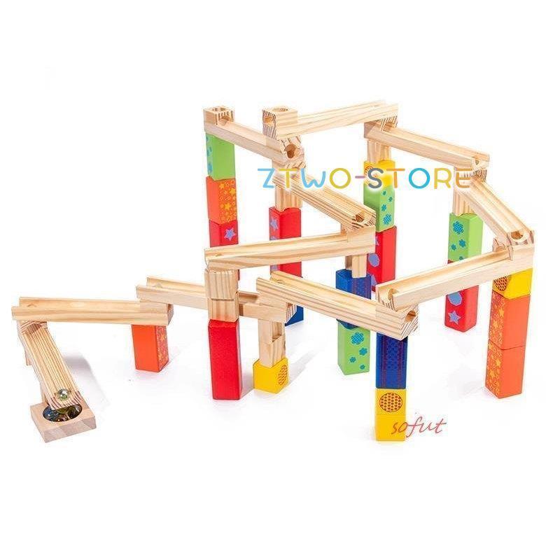 積み木 知育 出産祝い ビー玉 転がし おもちゃ 4歳 プレゼント 木製