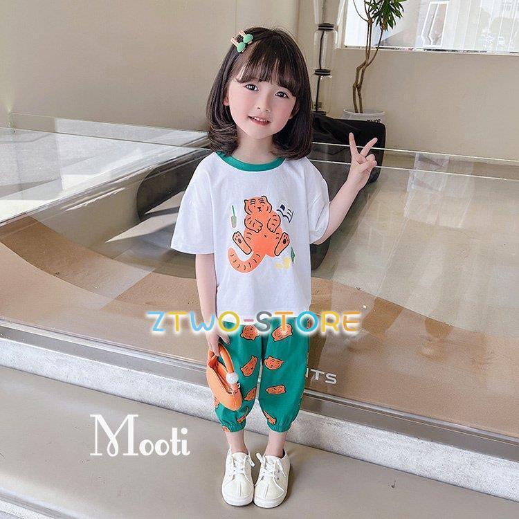 子供服 2点セット キッズ 女の子 夏 韓国こども服 猫柄 半袖 Tシャツ 九分丈パンツ カジュアル ベビー 可愛い おしゃれ 涼しい 普段着 通学着 卒園式 入学式 Ztwo0501 Bsq86 Z2ストア 通販 Yahoo ショッピング