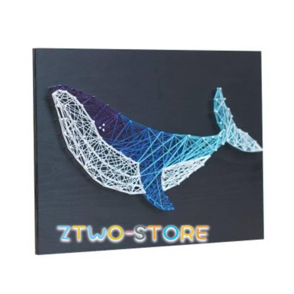 ワイヤーアート まきまきセット 釘 絵 鯨 立体 脳トレーニング 創造