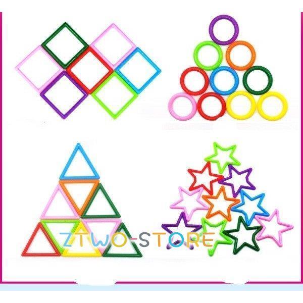 限定知育玩具 カラフルスティック 棒状積み木 3D 組立 ブロック 800g