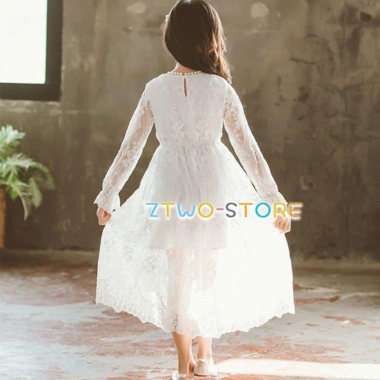 子供ドレス ワンピース 女の子 ドレス 白ワンピース 入学式 子供