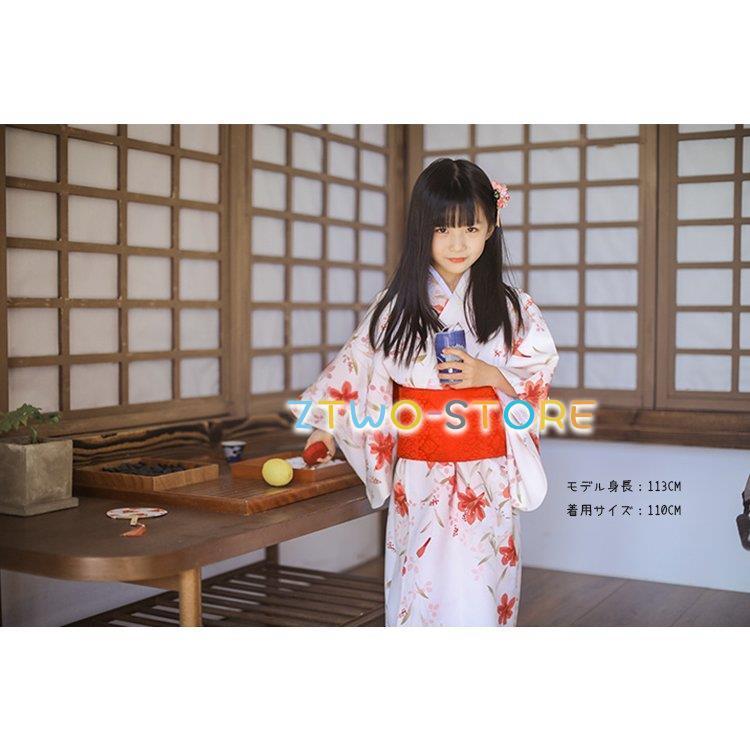 浴衣 子供浴衣 ゆかた yukata 百合 ゆり ユリ 子供 女の子 キッズ