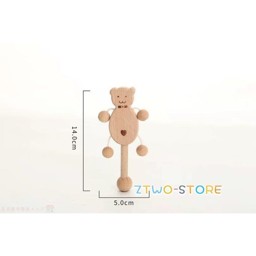 高品質の赤ちゃんのおもちゃ木製の塗装されていない鶏のガラガラ知育玩具｜ztwo-store｜04