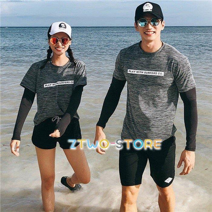 水着 ラッシュガード セット レディース メンズ 上下セット ペア