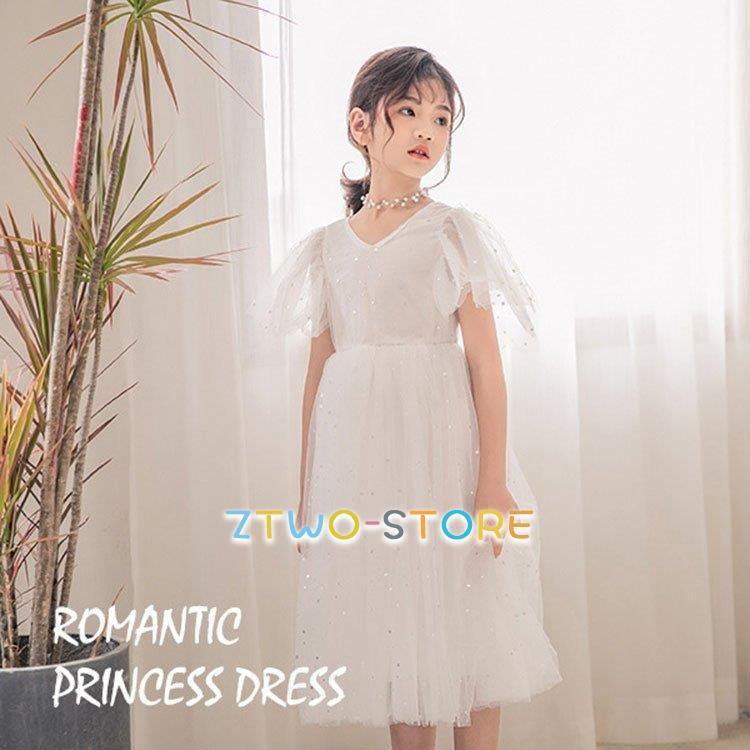 女の子 韓国 子供服 可愛い ふわふわ チュール プリンセス 姫系 お姫様 フォーマル 結婚式子供 ドレス ピアノ 発表会 ワンピース キッズ お出かけ | ブランド登録なし | 12