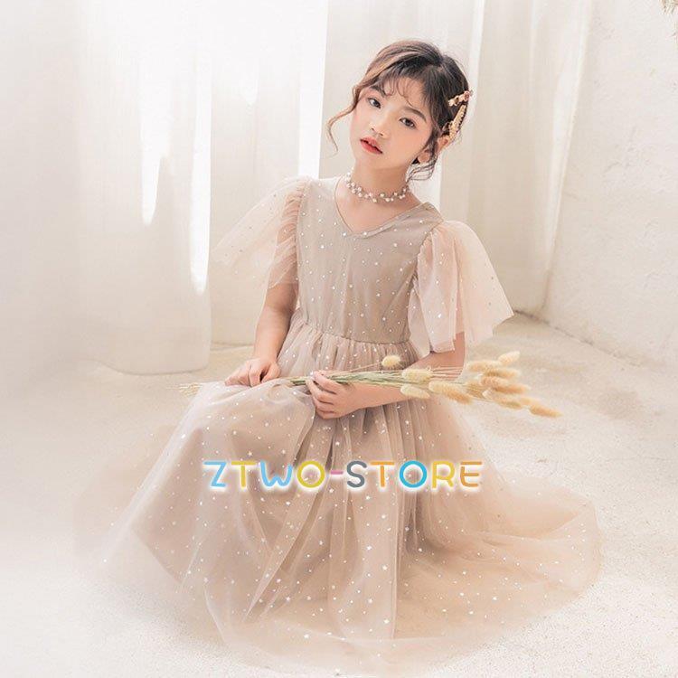 女の子 韓国 子供服 可愛い ふわふわ チュール プリンセス 姫系 お姫様 フォーマル 結婚式子供 ドレス ピアノ 発表会 ワンピース キッズ お出かけ | ブランド登録なし | 03