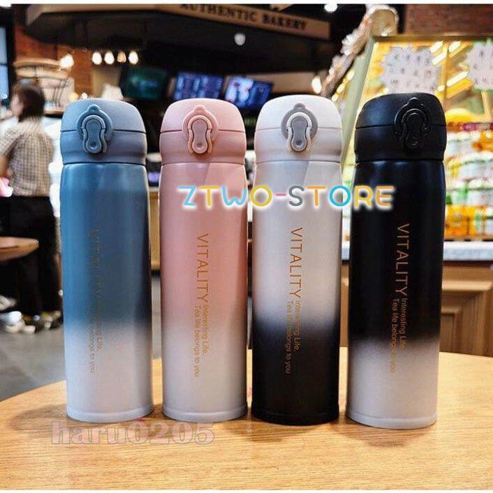 グラデーション ステンレス水筒 魔法瓶 水筒 グラデーション コップ おしゃれ 保温 保冷 直飲み