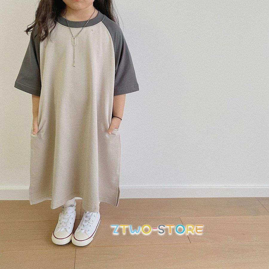 親子ペアルック ワンピース シャツワンピ ロング丈 ママとお揃い 綿100 