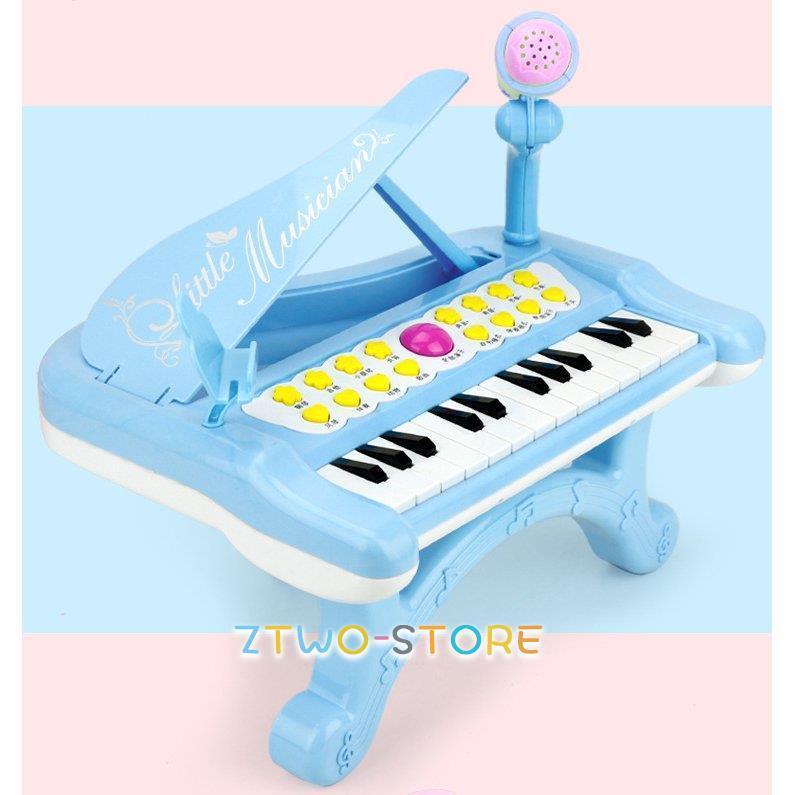 子ども用 電子ミニピアノ おもちゃ 音楽キーボード玩具 (ブルー 子ども用 電子ミニピアノ おもちゃ 音楽キーボード玩具 (ブルー
