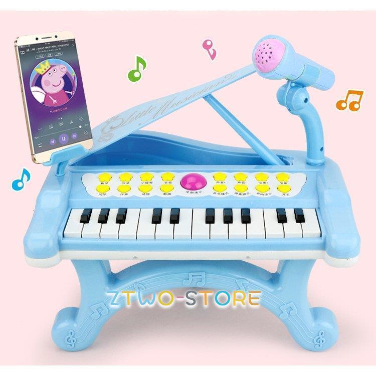 子ども用 電子ミニピアノ おもちゃ 音楽キーボード玩具 (ブルー 子ども用 電子ミニピアノ おもちゃ 音楽キーボード玩具 (ブルー