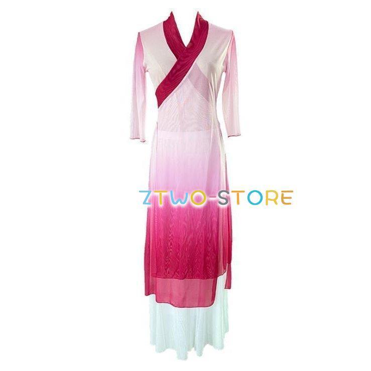 ダンスウエア 民族ダンス衣装 中国古典舞踊長袖 ブラウス 羽織 ガウチョパンツ　中華風バレエ衣装 モダンドレス ヨガ チャイナダンス練習着 | ブランド登録なし | 05