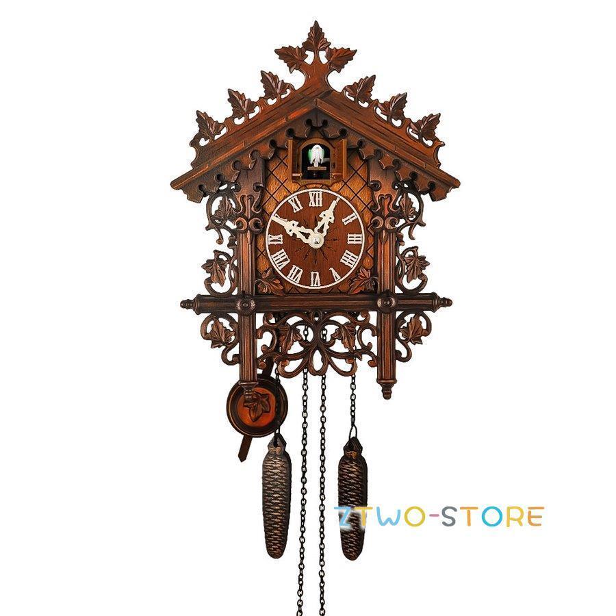 掛け時計 鳩時計 おしゃれ 北欧 カッコウ 本格 本格ふいご式 木製 カッコークロック ハウス型｜ztwo-store｜03