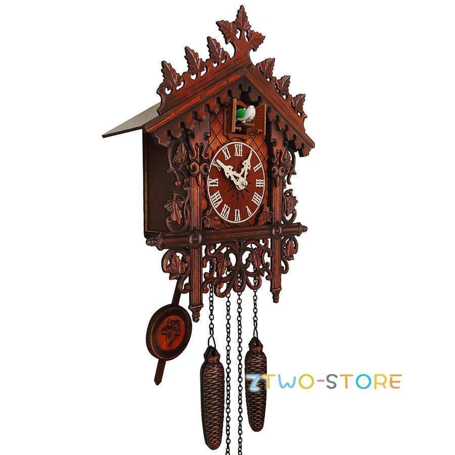 掛け時計 鳩時計 おしゃれ 北欧 カッコウ 本格 本格ふいご式 木製 カッコークロック ハウス型｜ztwo-store｜04