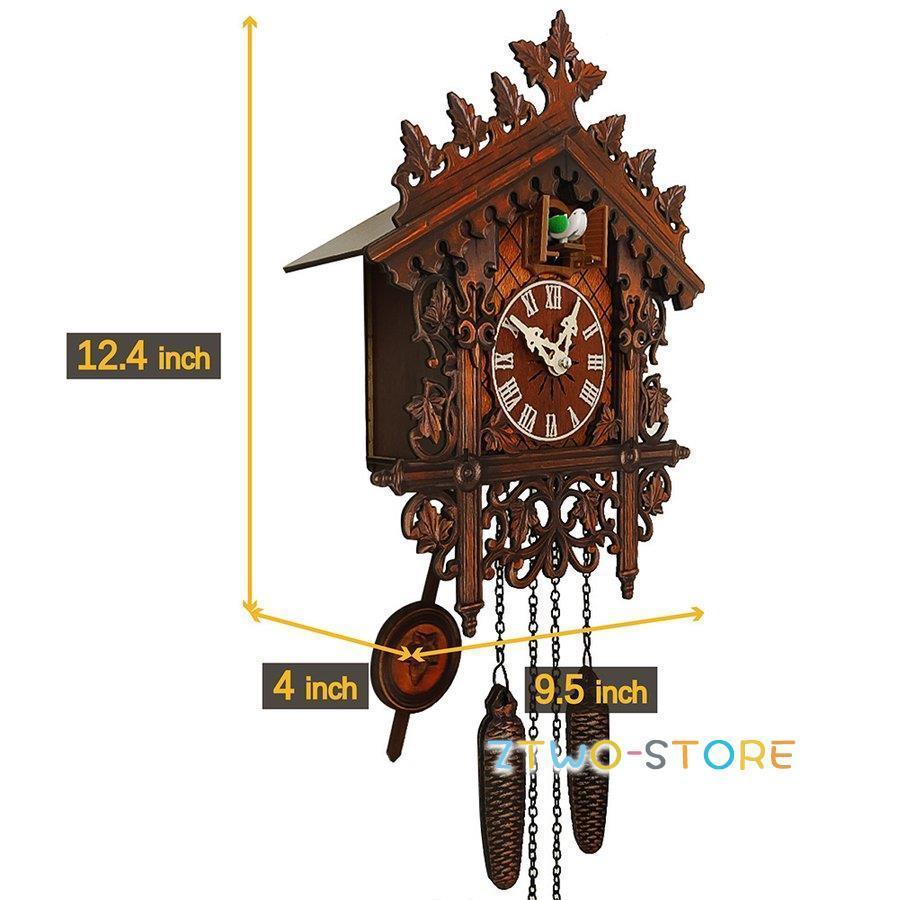 掛け時計 鳩時計 おしゃれ 北欧 カッコウ 本格 本格ふいご式 木製 カッコークロック ハウス型｜ztwo-store｜07