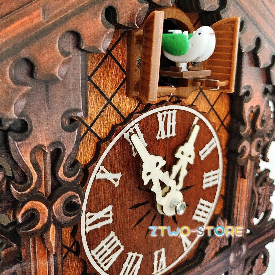 掛け時計 鳩時計 おしゃれ 北欧 カッコウ 本格 本格ふいご式 木製 カッコークロック ハウス型｜ztwo-store｜08