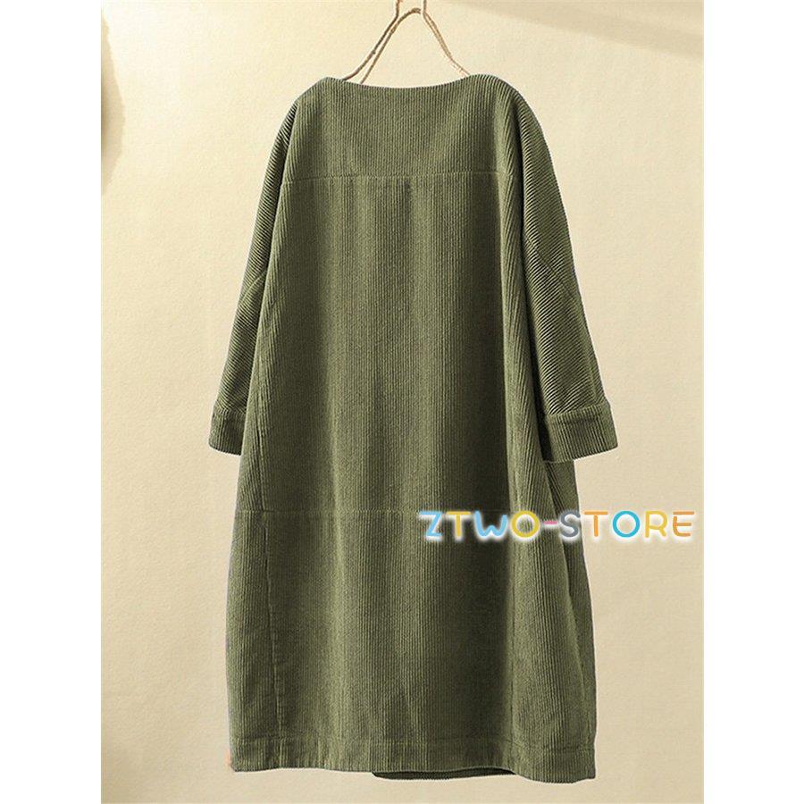 ロングワンピース レディース 40代 春 秋 ロング チュニック 体型