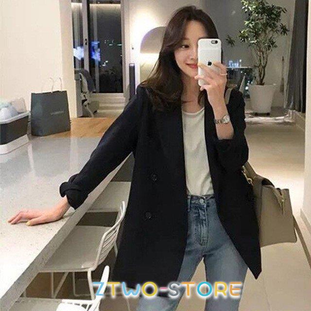 ブラック テーラードジャケット レディース 春 秋 スーツコート