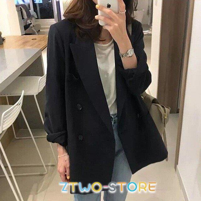 ブラック テーラードジャケット レディース 春 秋 スーツコート