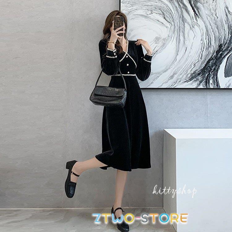 専用になります。美品】フォクシー ベロア　美ライン　ワンピース　ベルベット黒40 September 2025 | FOXEY - フォクシー