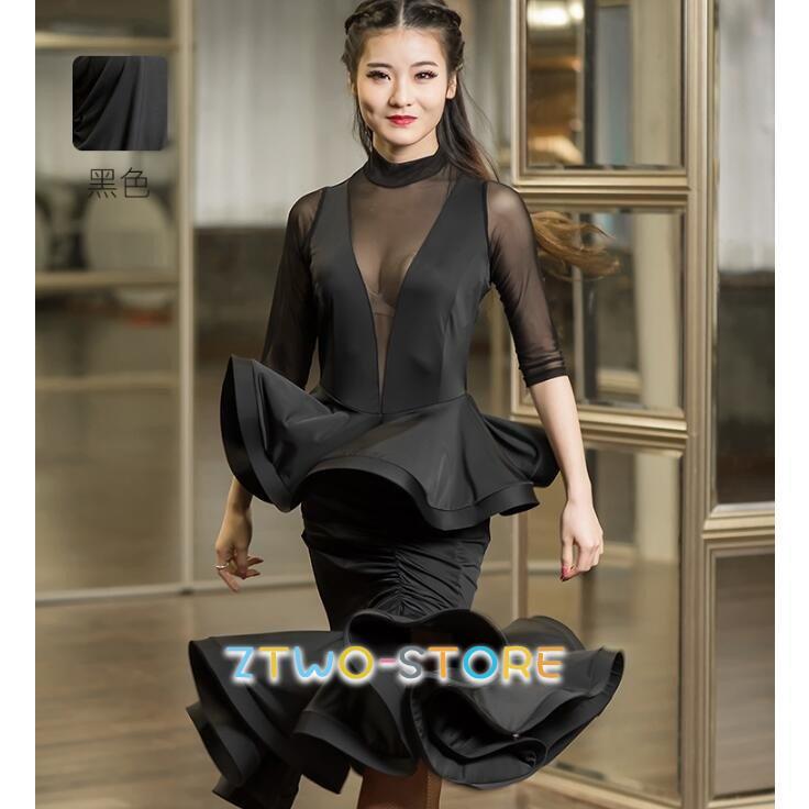 ラテンダンスドレス ワンピース ルンバ サンバ ワルツ ラテン専用