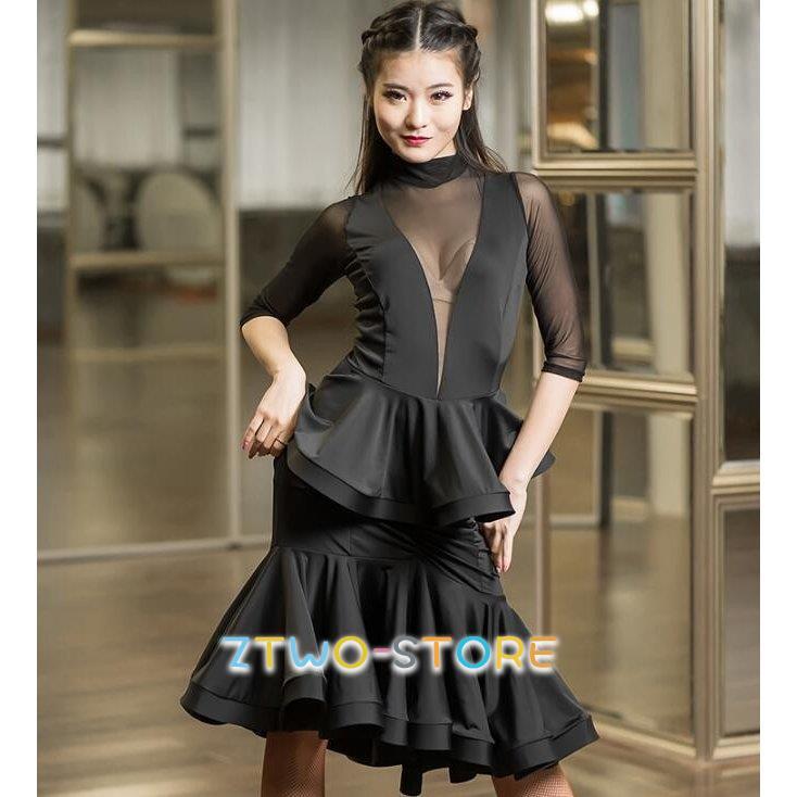 ラテンダンスドレス ワンピース ルンバ サンバ ワルツ ラテン専用