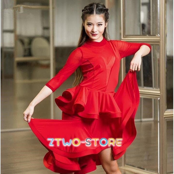 ラテンダンスドレス ワンピース ルンバ サンバ ワルツ ラテン専用