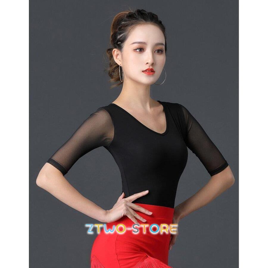 新 入 荷ラテンダンス トップス レディース 社交ダンス 中袖日常 新 入 荷ラテンダンス トップス レディース 社交ダンス 中袖日常