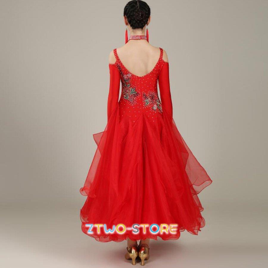 社交ダンス衣装 社交ダンスドレス ダンス衣装 レディース 発表会ドレス ステージ衣装 競技用ドレス モダンドレス 練習着 演出用 ワンピース イベント 全4色